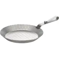 GSW Servierpfanne "Eisen", silber (silberfarben), H:3,8cm Ø:28cm, Pfannen, Servierpfanne, Pfanne aus rauten geschmiedetem Eisen in starker Gastro-Qualität