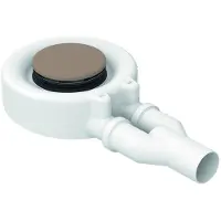 Bette BetteScope Ablaufgarnitur, seitlich, Ablaufleistung 0,85 l/s, mit BetteAntirutsch Pro, B574-425AY, Farbe: Greige