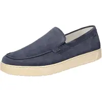 Sioux Slipper "Tedrino-700", Herren, Gr. 45 (UK 10 1/2), blau (dunkelblau), Obermaterial: 100% Kalbsveloursleder CAVL. 100% Gummi rubber., Schuhe Slipper