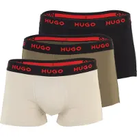HUGO 50532611 Trunk Red Boxershorts 3 Einheiten