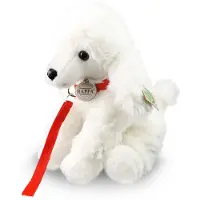 Rappa Plüschhund Pudel mit Leine 28 cm ECO-FRIENDLY