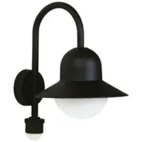 Albert Gebr. Wandleuchte LB25 Aluguss schwarz m. BM