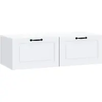 Syfax Wandmontierter TV-Schrank Weiß 98 x 41 x 30 cm Holzwerkstoff