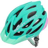 Meteor Marven I Fahrradhelm Herren Damen Kinder-Helm MTB rollerhelm L 58-61 cm blau/rosa