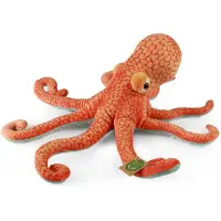 Rappa Plüsch-Oktopus 36 cm umweltfreundlich Kuscheltier orange