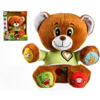 Teddies Bär Vojtík – Märchenfigur, tschechisch sprechendes Plüschtier, 30 cm, batteriebetrieben, 25 x 30 cm, in der Verpackung, ab 12 Monaten