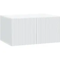 Syfax Wandmontierter TV-Schrank Weiß 59,5 x 41 x 30 cm Holzwerkstoff