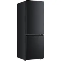 Hanseatic Kühl-/Gefrierkombination "HKGK14349D", Energieeffizienz: D, schwarz (schwarz, edelstahlfarben), Rechtsanschlag, Kühlschränke, inkl. 3 Jahre Herstellergarantie, Kühl-/Gefrierkombination