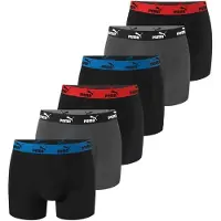 Puma Herren Boxershorts 6er Pack black anthracite - XL