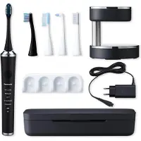 Panasonic DP52, Erwachsener, Schallzahnbürste, Zahnfleischpflege, Normal, Weich, Whitening, 12000 Bewegungen pro Minute, Schwarz, 30 sec