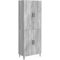 Syfax Schrankset 2 stk. Grau Sonoma Holzwerkstoff