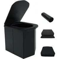 OEM Portable-Compost-Toilet für Erwachsene, inklusiver Sitz, leichtes Reise-Toilet, ideal für Angeln, Wandern