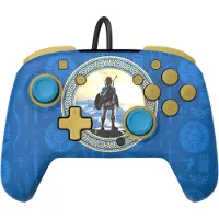 PDP Rematch: Hyrule Blue, Gamepad, Nintendo Switch, Nintendo Switch Lite, Nintendo Switch OLED, D-Pad, Home button, Analog / Digital, Kabelgebunden, USB
