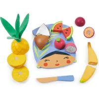 Usorteret Tender Leaf Holz Schneidebrett tropische Früchte Spielzeug Set für Kinder