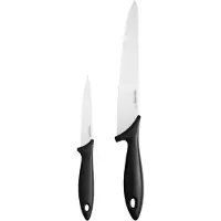 Fiskars Essential Cook Set-2 Pieces-kitchen Knife &amp; Vegetable Knife Messerset
