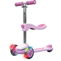Razor Rollie Dreirad-Roller für Kinder ab 30 Monaten, LED-Licht, Rosa