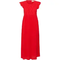 Cream Midikleid "Kleid CRZita", Damen, Gr. 40, N-Gr, rot (high risk rot), Obermaterial: 100% Viskose CV., Kleider Midikleid