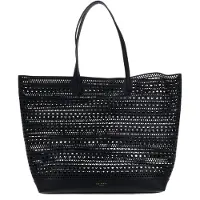 Ted Baker Leder Schultertasche Leiiyla Laser Cut Oversized Tote Bag Black schwarz