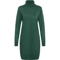Saint tropez Midikleid SAINT TROPEZ "Damen Kleid U6801", Damen, Gr. S, N-Gr, grün (june bug melange), Obermaterial: 70% Viskose LENZING ECOVERO CV LenzEcov. 30% Polyester PES., Kleider Midikleid