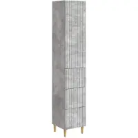 Syfax Schrankset 2 stk. Betongrau Holzwerkstoff