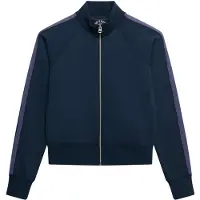 Superdry für Damen. W2012677A Essential Logo Zip Sweatshirt navy (XL), Lässig, Sportlich, Baumwolle, Langarm, Marine