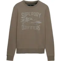 Superdry für Herren. M2014495A Retro Outdoor Sweatshirt taupe (M), Lässig, Baumwolle