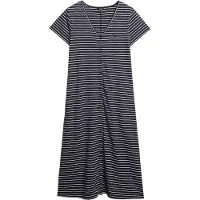 Superdry für Damen. W8011860A Kurzärmeliges Midi-Strickkleid navy (S), Lässig, Baumwolle, Kurzarm, Marine