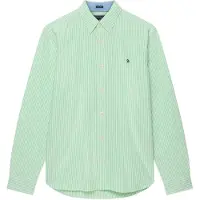 Superdry für Herren. M4011100A Preppy Oxford Hemd grün (S), Lässig, Baumwolle, Klassisch, Langarm