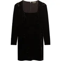 Superdry für Damen. W8011984A Braunes Samtkleid (XS), Lässig, Party, Klassisch, Polyester, Langarm
