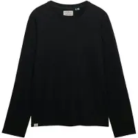 Superdry für Herren. M6010955A Klassisches T-shirt schwarz (S), Lässig, Baumwolle, Langarm
