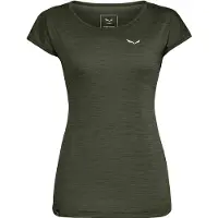 Salewa T-Shirt Puez Melange Dry Damen Dark Olive Melange-XS