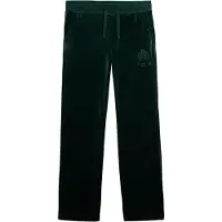 Superdry für Damen. W7011223A Jogger Country Club Velour grün Jogger Hose (XXS), Lässig, Polyester