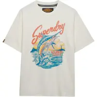 Superdry für Herren. M1012355A Maritimes T-Shirt off-white (3XL), Weiß, Lässig, Baumwolle, Kurzarm