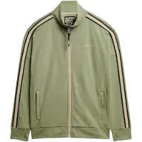 Superdry für Herren. M2014312A Tech Cult Loose Track Jacket grün (L), Lässig, Baumwolle