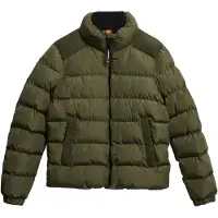 Superdry Steppjacke "SPORTS PUFFER JACKET", Herren, Gr. XL, grün (shooting olive), Web, Obermaterial: 100% Polyester, unifarben, relaxed fit, Jacken Steppjacke, mit Relaxed Fit