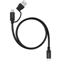 Nanocable 10.01.4802, 2 m, USB A/USB C, USB C, USB 3.2 Gen 2 (3.1 Gen 2), 10 Gbit/s, Schwarz