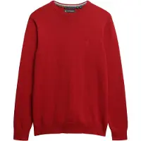 Superdry für Herren. M6110691A Pullover Essentials rot (M), Lässig, Baumwolle