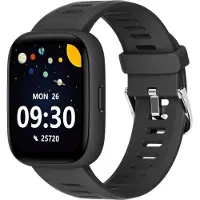 BIGGERFIVE Kinder, 1,8" Fitness Uhr Schrittzähler, 24/7 Puls, IP68 Wasserdicht, Schlafmonitor, Wecker, 5 Puzzlespiele mit/ohne App, Fitness Tracker für Mädchen