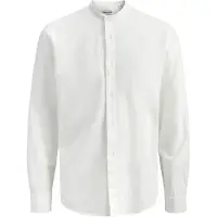 Jack & Jones Breeze Band Linen Blend Langarmhemd