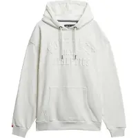 Superdry für Herren. M2014391A Sweatshirt Athletic Emboss Übergroße Kapuze weiß (M), Lässig, Baumwolle