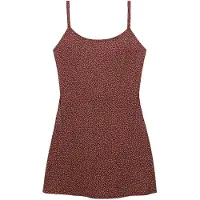 Superdry für Damen. W8012118A Bedrucktes Cami-Kleid burgunderrot (XS), Lässig, Viskose, Ärmellos / Hosenträger, Bordeaux