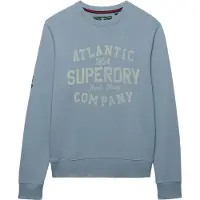 Superdry für Herren. M2014476A Coastal Relaxed Sweatshirt blau (L), Lässig, Baumwolle