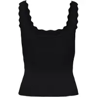 JDY Stricktop "JDYNANNA S/L SCALLOP EDGE TOP KNT NOOS"