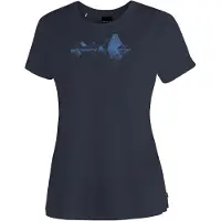 Maier Sports T-Shirt "Tilia Pique W", Damen, Gr. 44, blau (dunkelblau), 100% Polyester, Rundhals, Shirts T-Shirt, Damen Kurzarmshirt, leichtes Sommer Funktionsshirt, Rundhals, Reg Fit, Topseller