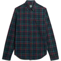 Superdry für Herren. M4010737A Hemd aus Bio-Baumwolle mit Vintage-Karo in navy (XL), Lässig, Langarm, Nachhaltig, Marine