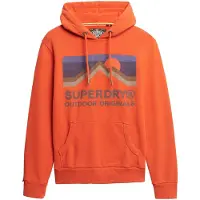 Superdry für Herren. M2014240A Great Outdoors Entspannte Kapuze orange (M), Lässig, Baumwolle, Langarm