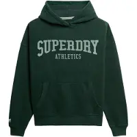 Superdry für Damen. W2012430A Athletic Essentials Entspanntes grünes Sweatshirt (XL), Lässig, Baumwolle