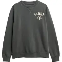 Superdry für Herren. M2014012A Vintage Athletic Crew Sweatshirt dunkelgrau (S), Lässig, Baumwolle