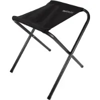 DigiRigi Regatta Marcos Leichter, faltbarer Campingstuhl – Klappstuhl mit stabilem Stahlrahmen, nur 1,2 kg, Unisex, Schwarz, ideal für Camping, Festivals und Angeln