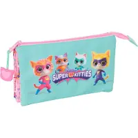 Safta Triple Superkitties Mäppchen Blau Mann Blau One Size